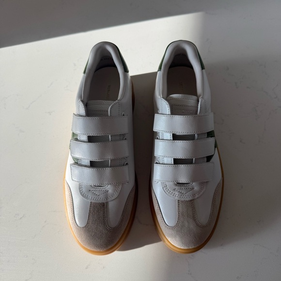 NEW Veronica Beard Reagan Mixed leather Triple-Grip Sneaker Size: 6 - Picture 3 of 5